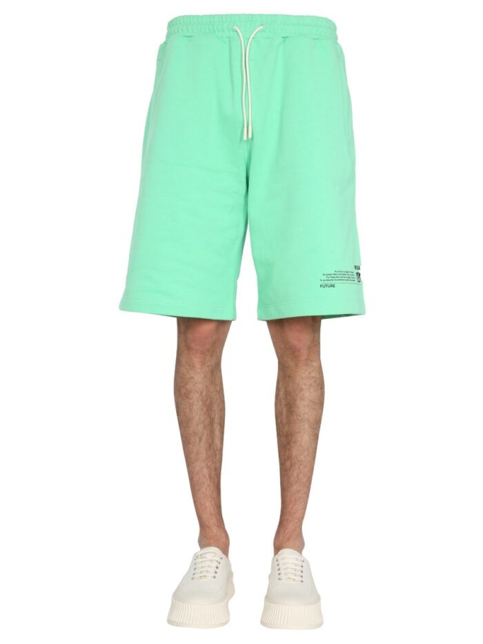 Msgm FANTASTIC GREEN BERMUDA