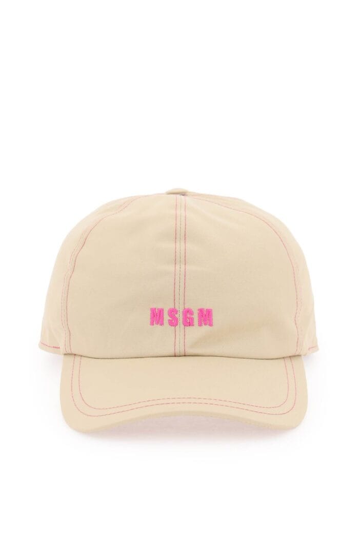 Msgm Fluo Logo Baseball Cap