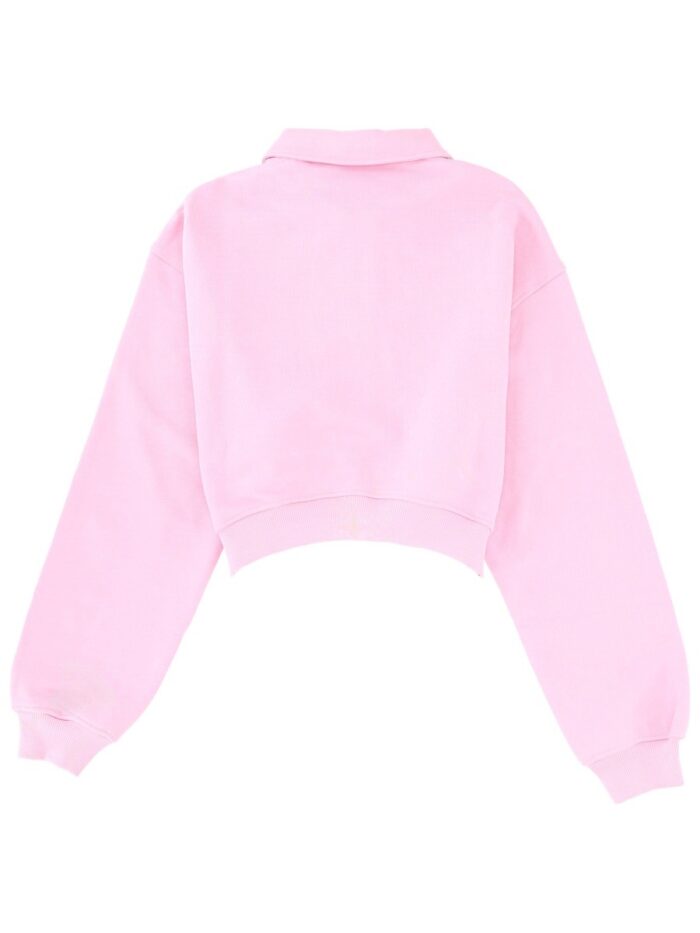 Msgm "FOLLOW THE RABBIT" COLLARED SWEATSHIRT