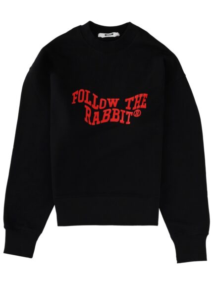 Msgm "FOLLOW THE RABBIT" SWEATSHIRT
