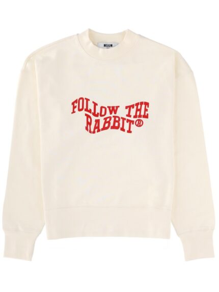 Msgm "FOLLOW THE RABBIT" SWEATSHIRT
