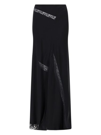 Msgm GONNA CON DETTAGLI IN PIZZO