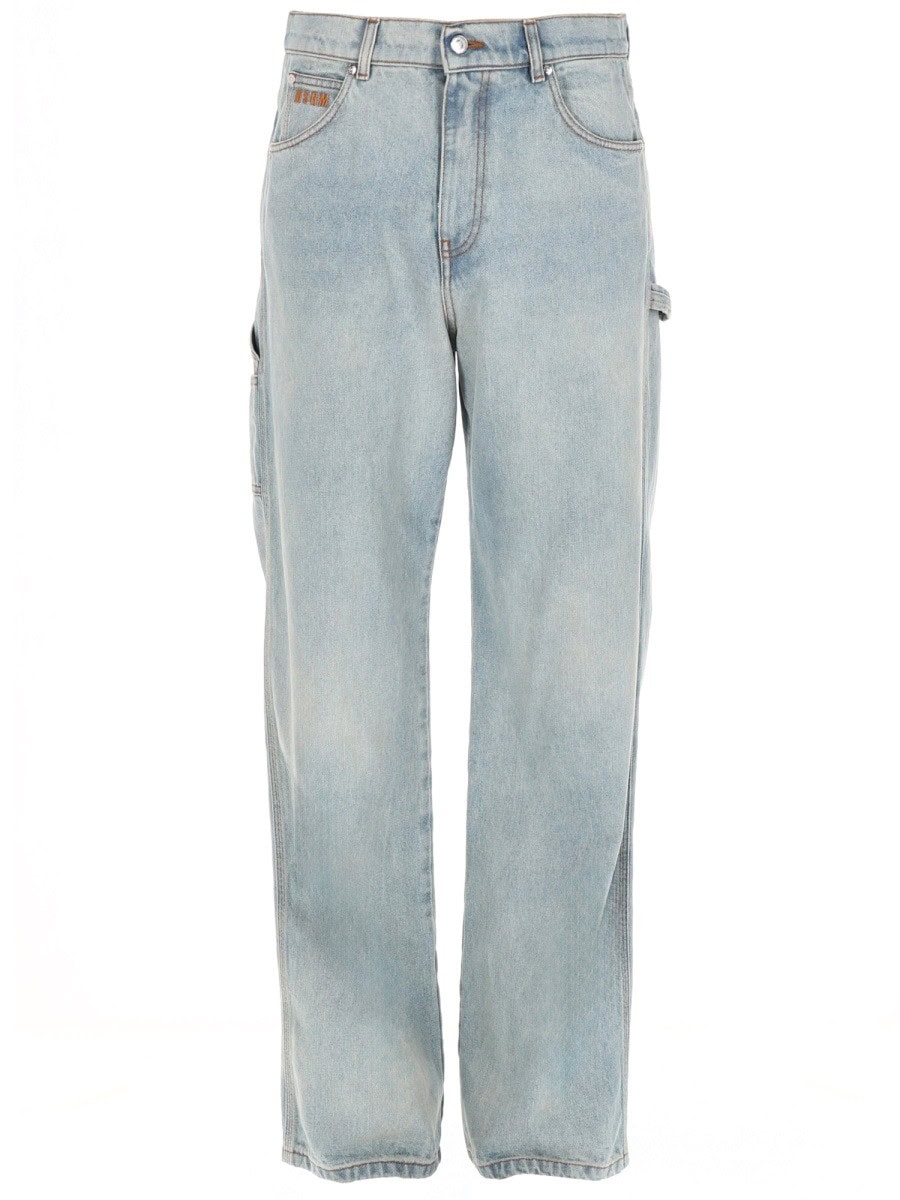 Msgm JEANS CON LOGO