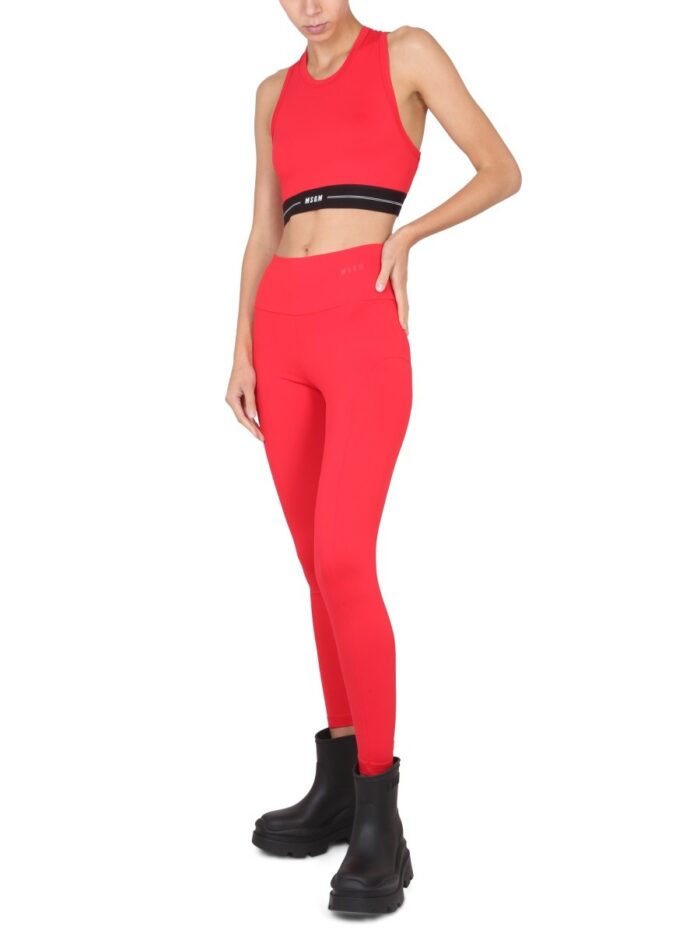 Msgm LEGGINGS WITH LOGO