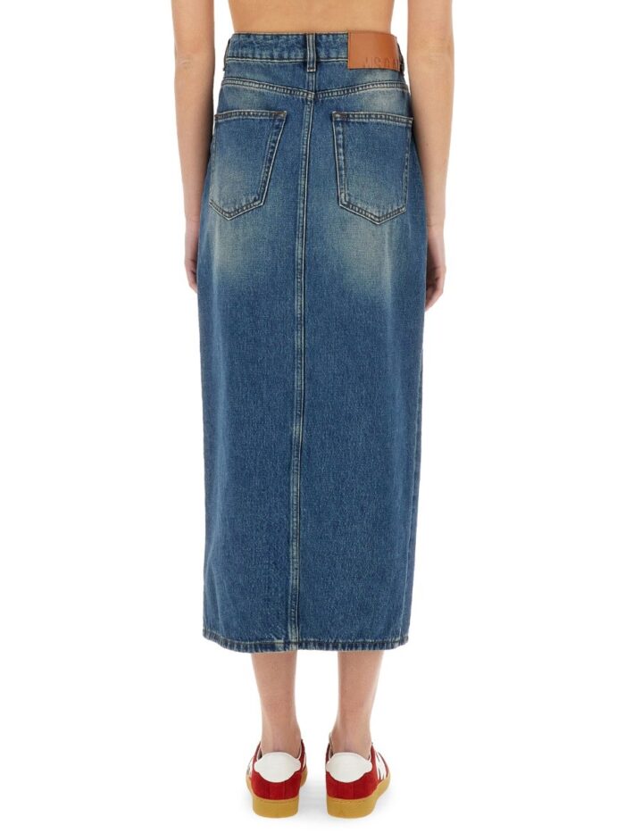 Msgm LONG DENIM SKIRT