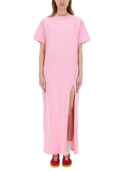 Msgm LONG DRESS WITH SLIT