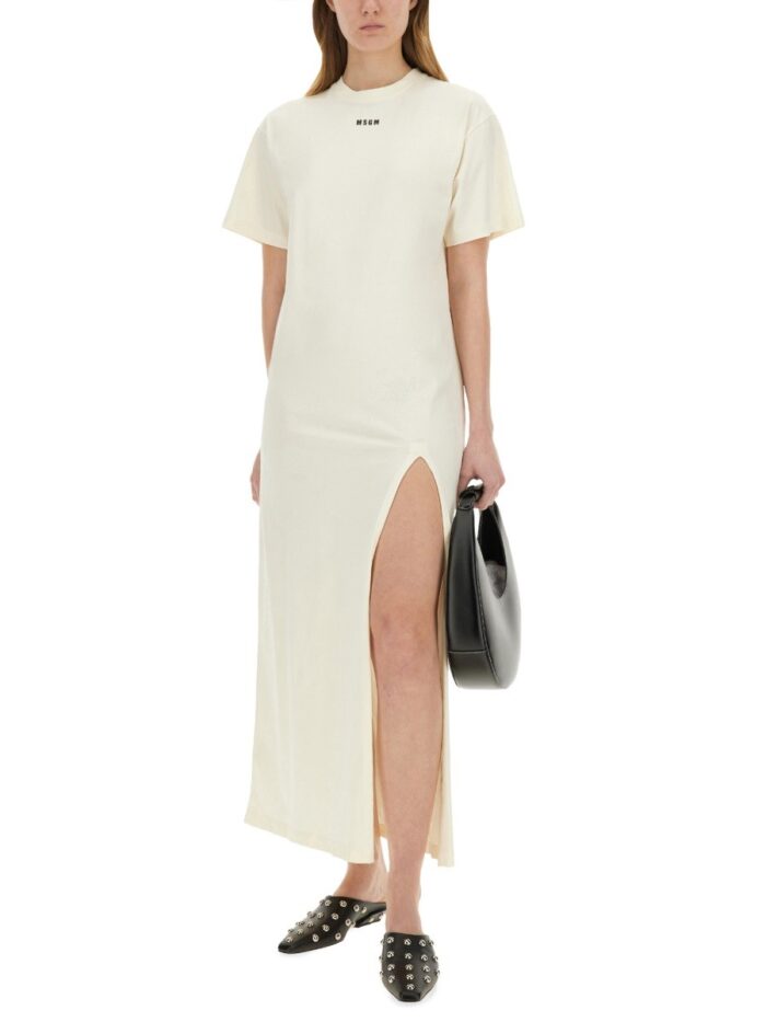 Msgm LONG DRESS WITH SLIT