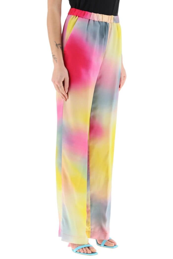 Msgm Multicolored Satin Pants