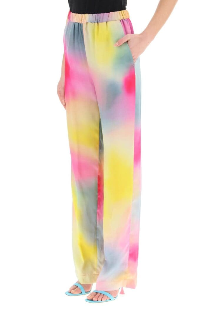 Msgm Multicolored Satin Pants