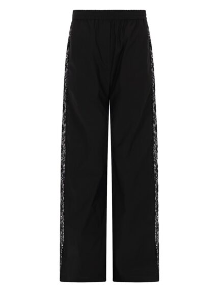 Msgm PANTALONE DRITTO CON DETTAGLI IN PIZZO