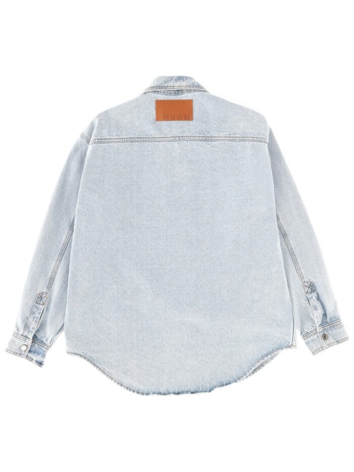 Msgm SHIRT WITH EMBROIDERED LOGO