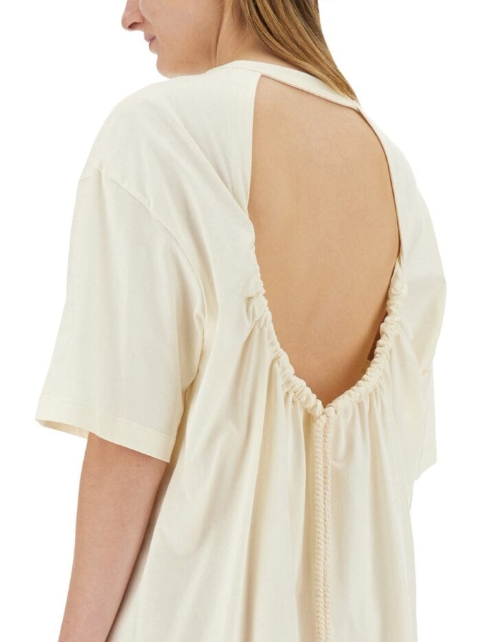 Msgm SHORT DRESS WITH LOGO