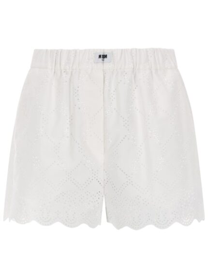 Msgm SHORTS CON MOTIVO TRAFORATO