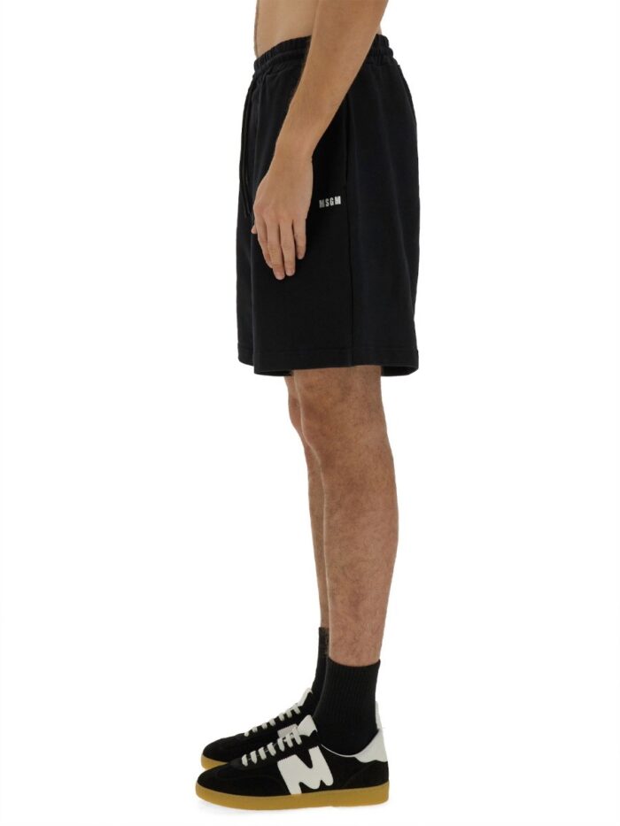 Msgm SHORTS WITH MICRO LOGO