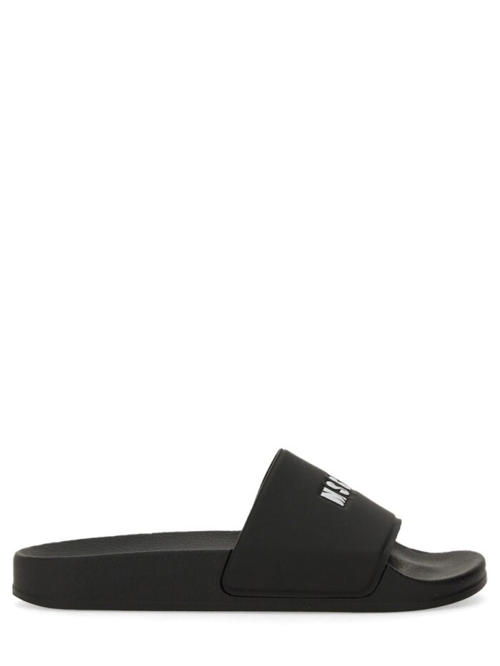 Msgm SLIDE SANDAL WITH LOGO