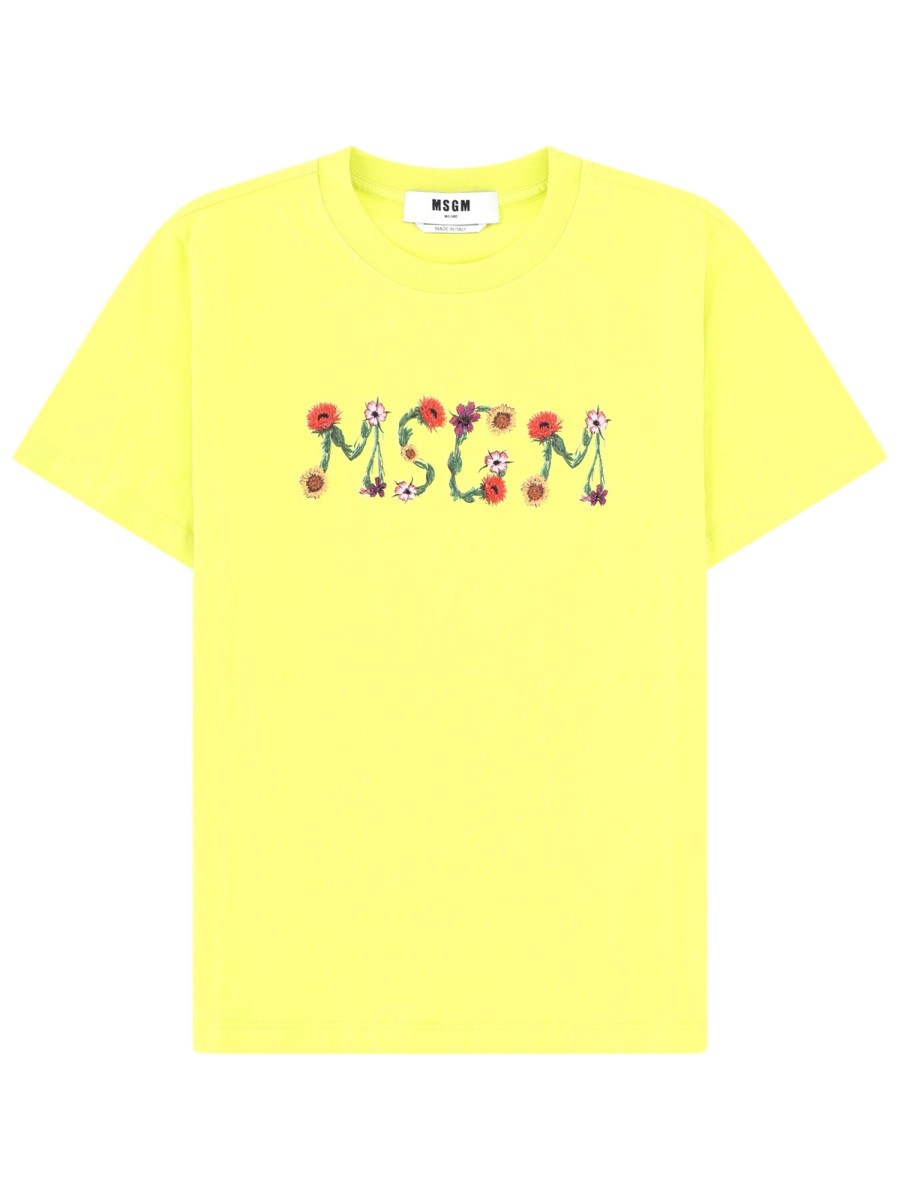 Msgm T-SHIRT CON LOGO