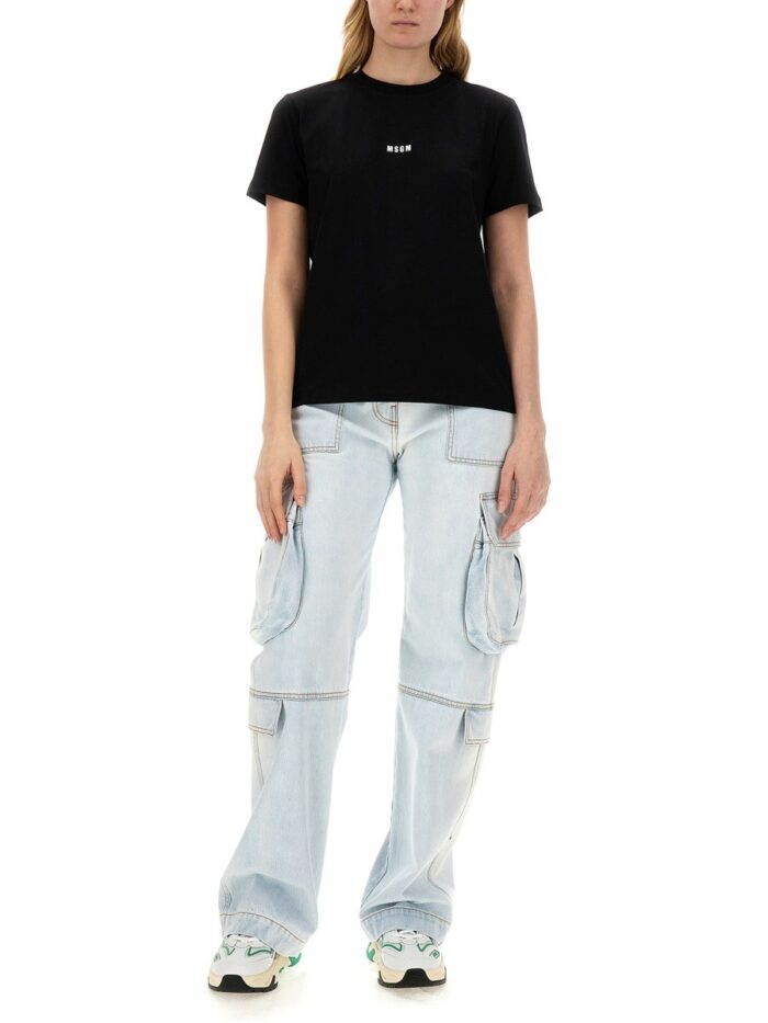 Msgm T-SHIRT CON MICRO LOGO