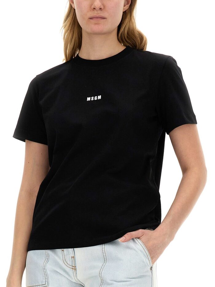 Msgm T-SHIRT CON MICRO LOGO