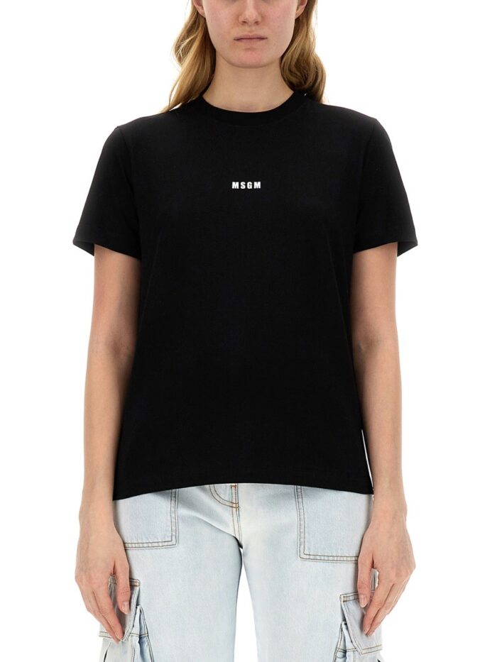 Msgm T-SHIRT CON MICRO LOGO