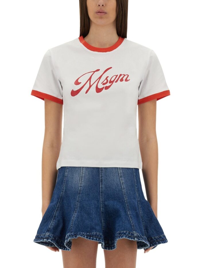 Msgm T-SHIRT WITH LOGO