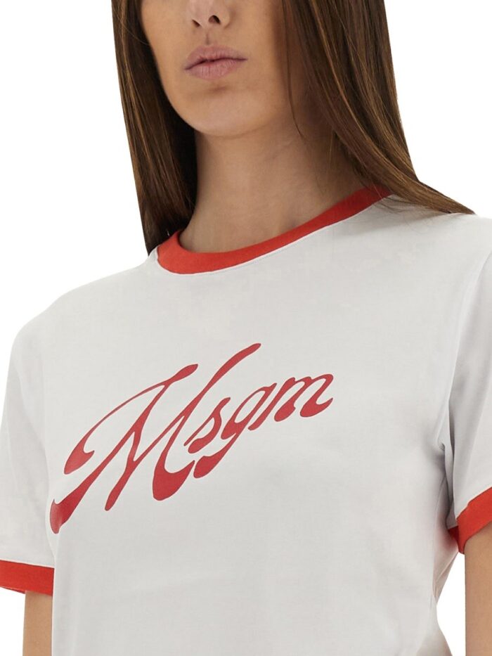 Msgm T-SHIRT WITH LOGO