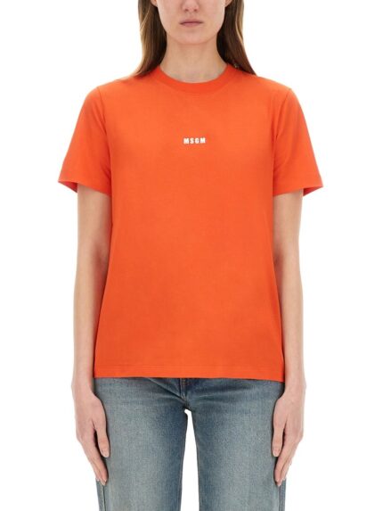 Msgm T-SHIRT WITH LOGO