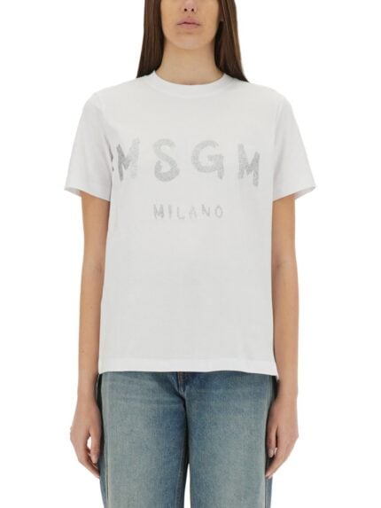 Msgm T-SHIRT WITH LOGO