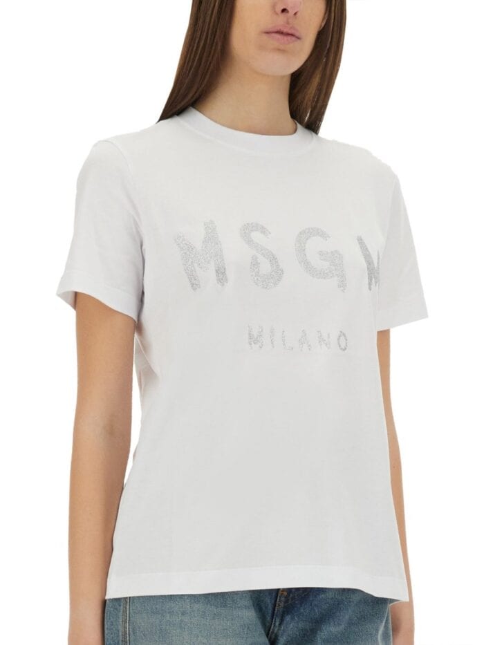 Msgm T-SHIRT WITH LOGO