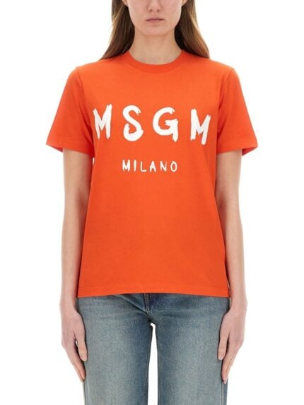 Msgm T-SHIRT WITH LOGO