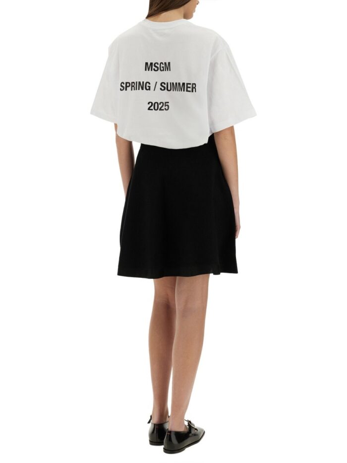 Msgm T-SHIRT WITH PRINT
