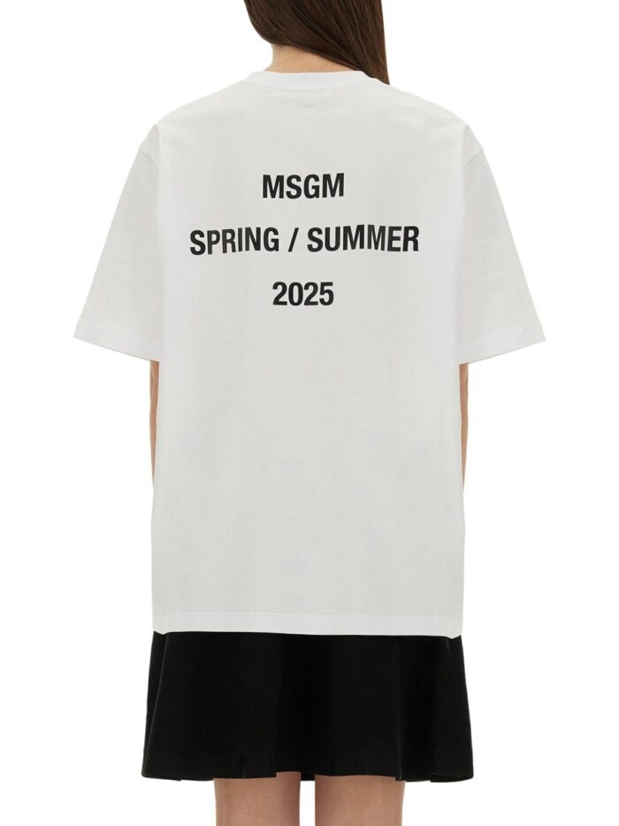 Msgm T-SHIRT WITH PRINT