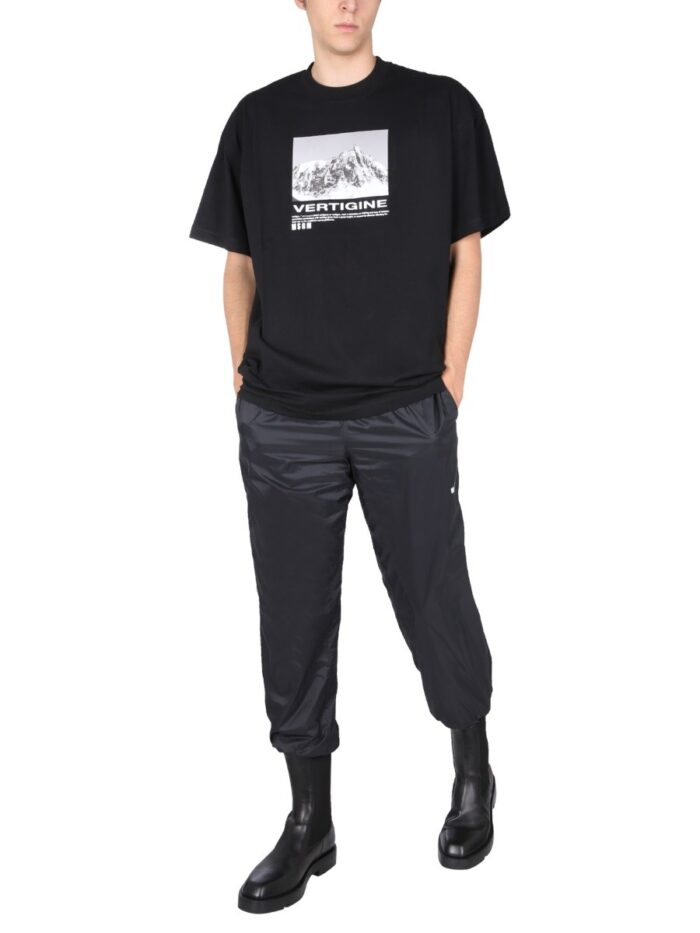 Msgm T-SHIRT WITH VERTIGO PRINT