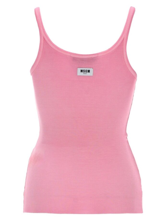 Msgm TANK TOP IN VISCOSA