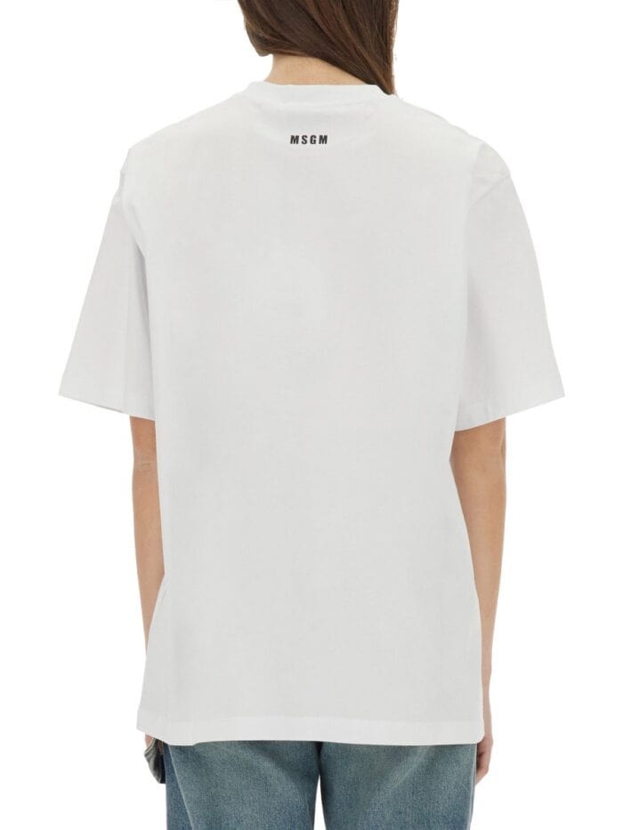 Msgm "TONIGHT WE GO TO THE BEACH" T-SHIRT