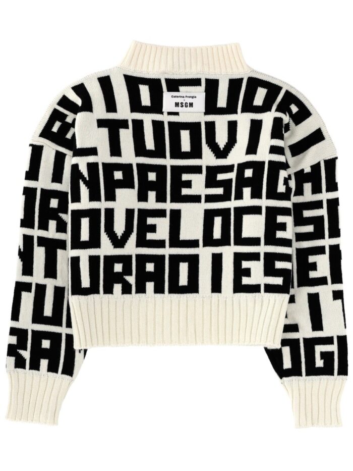 "MSGM X CATERINA FRONGIA" LETTERED SWEATER