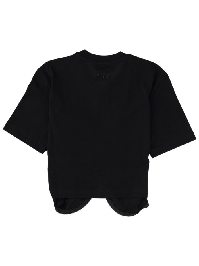 Msgm ZIPPERED T-SHIRT