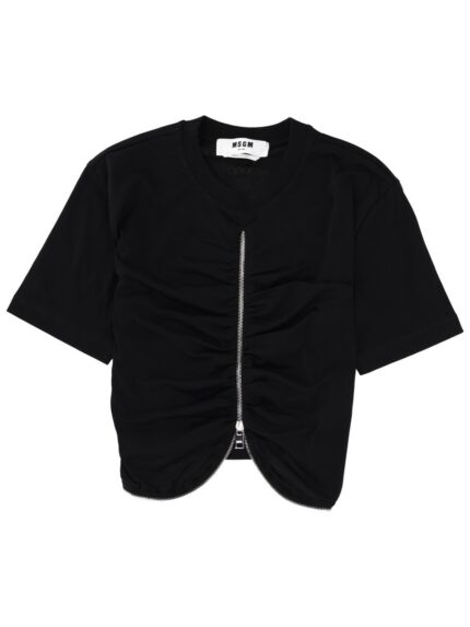 Msgm ZIPPERED T-SHIRT