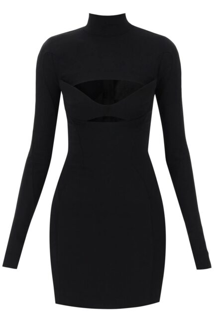 MUGLER Cut-out Bust Mini Dress