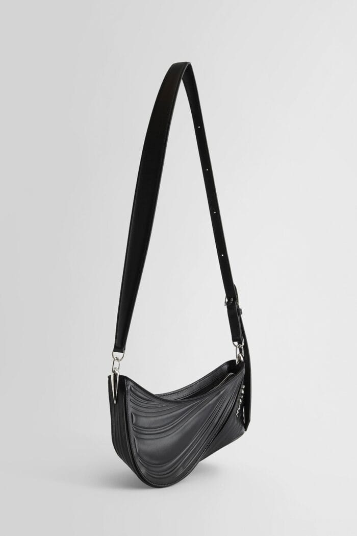 MUGLER Embossed Spiral Curve 01 Top Handle Bag