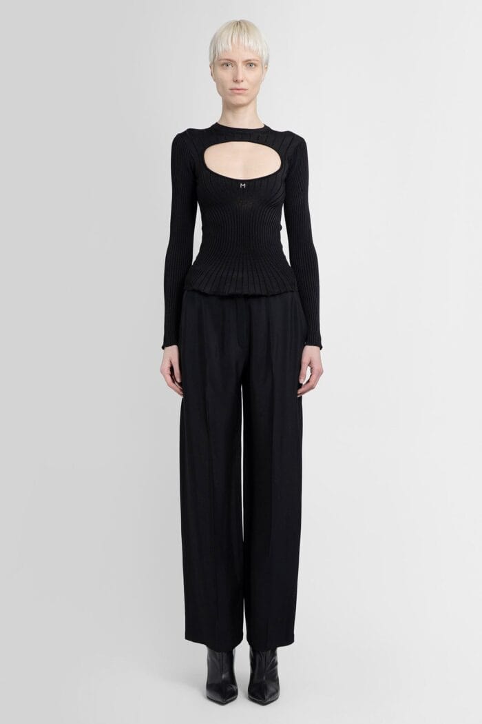 MUGLER Hook Wide-leg Trousers