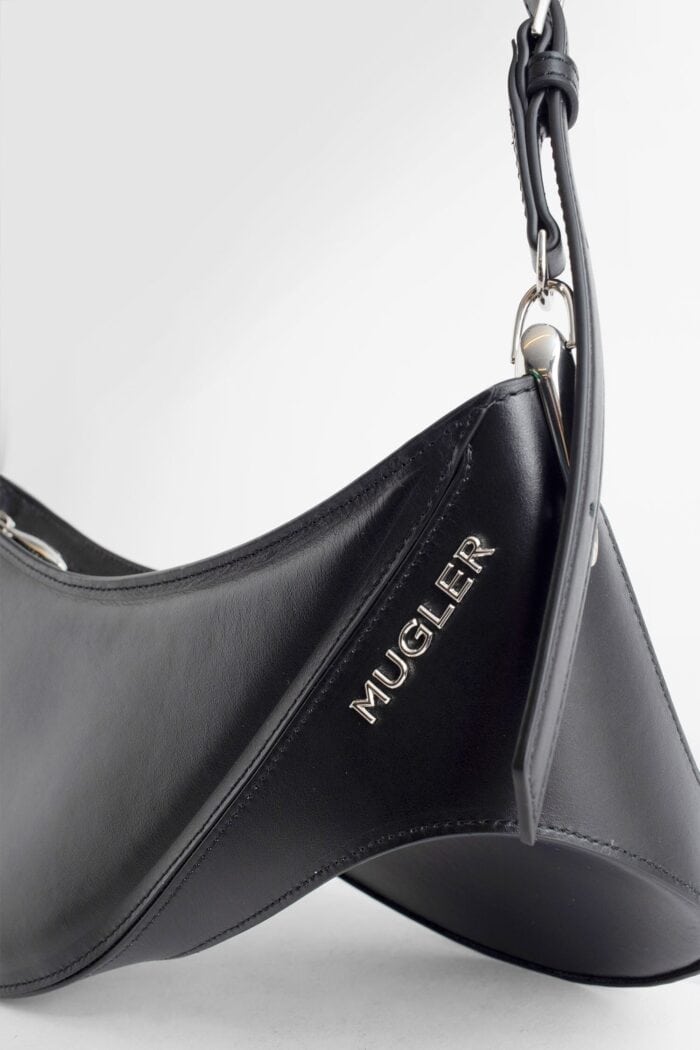 MUGLER Medium Plain Spiral Curve Bag