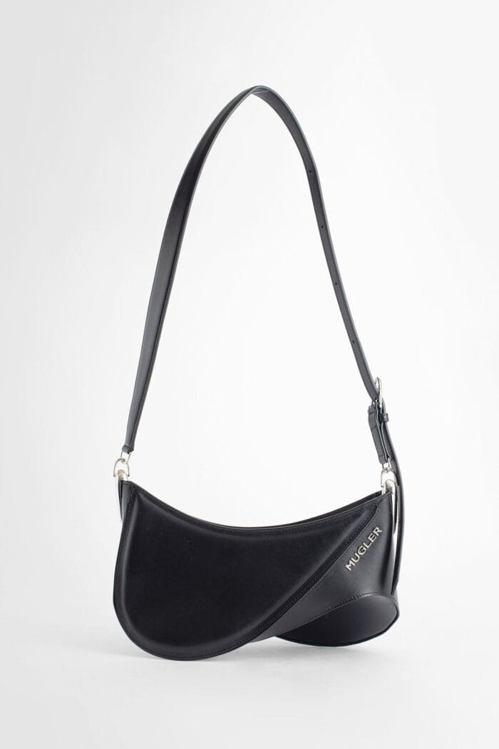 MUGLER Medium Plain Spiral Curve Bag