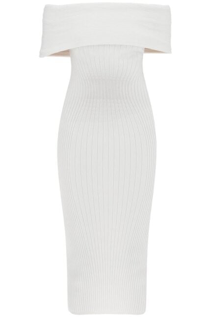 MUGLER Off-shoulder Midi