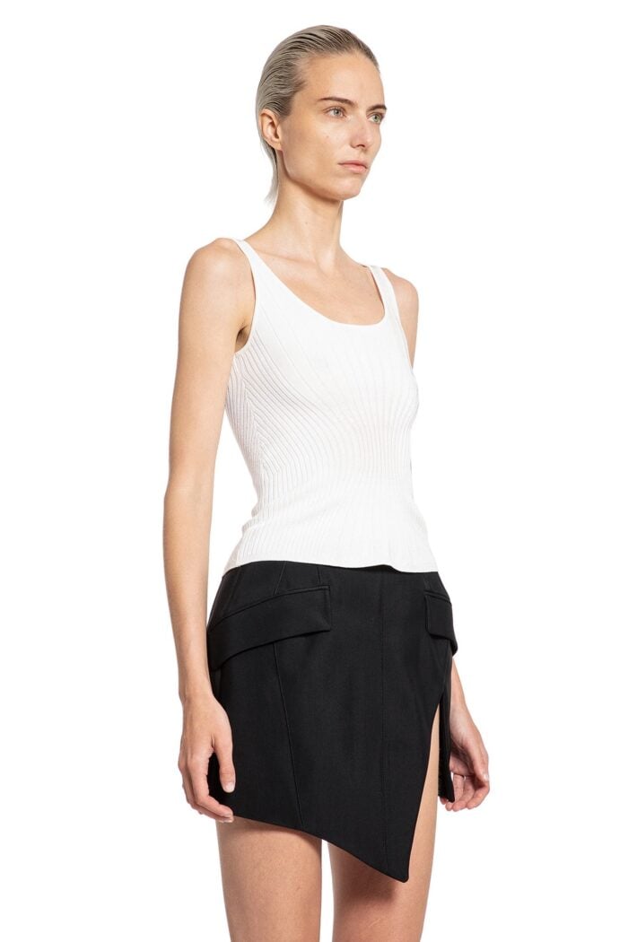 MUGLER Sculpted Knit Tank Top