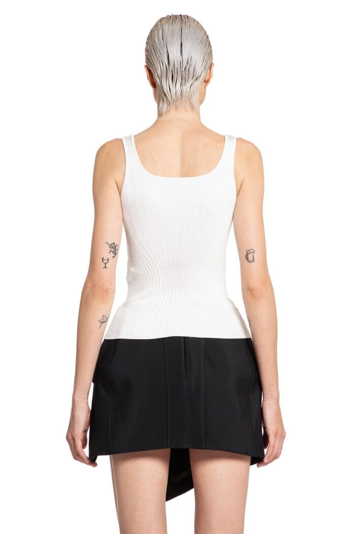 MUGLER Sculpted Knit Tank Top