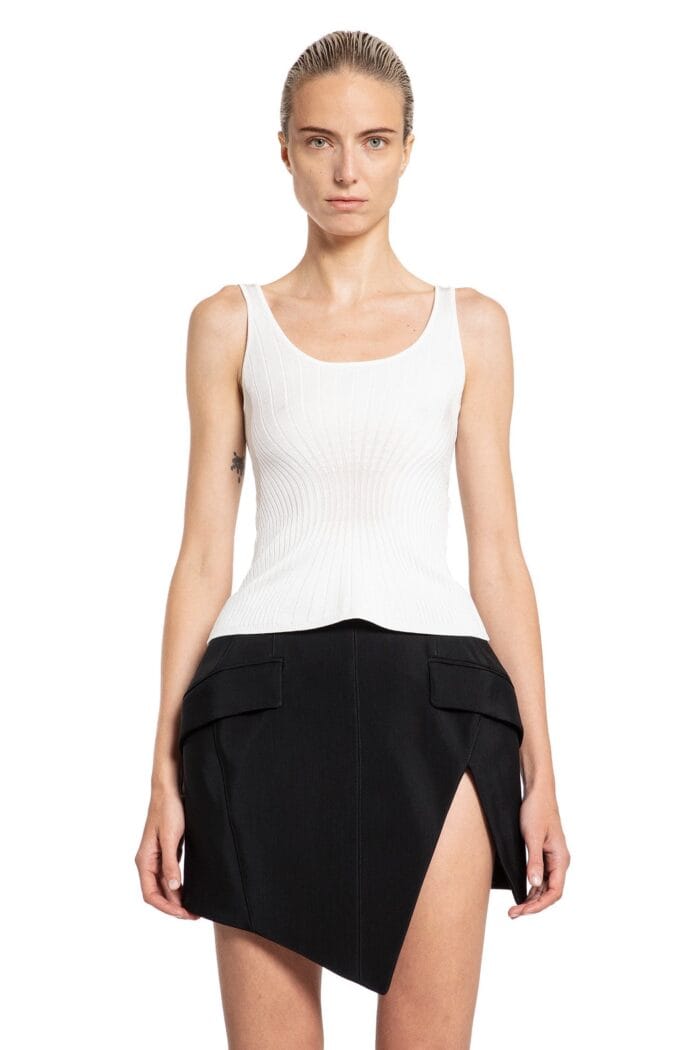 MUGLER Sculpted Knit Tank Top