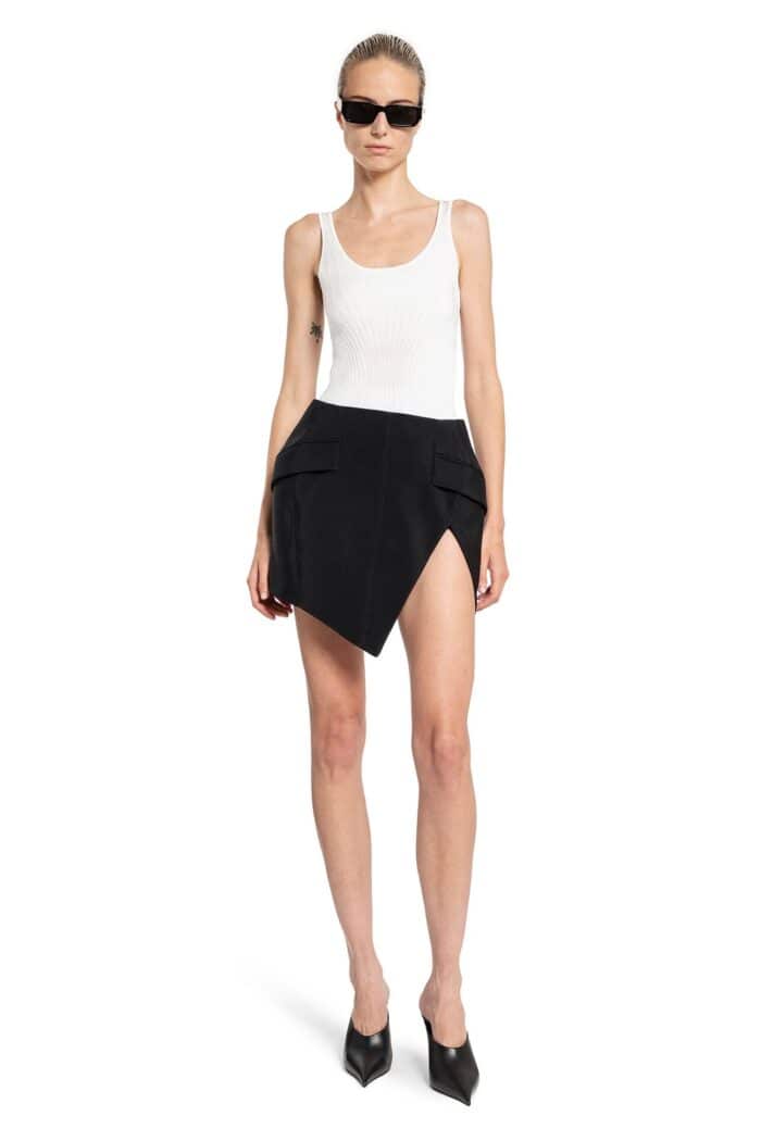 MUGLER Slitted Mini Skirt