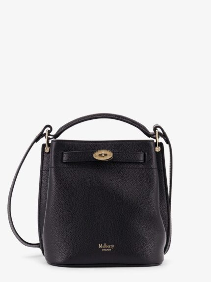 MULBERRY Islington Leather Bucket Bag With Logo