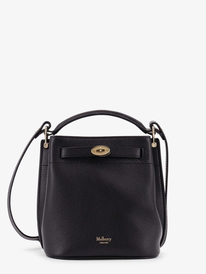 MULBERRY Islington Leather Bucket Bag With Logo