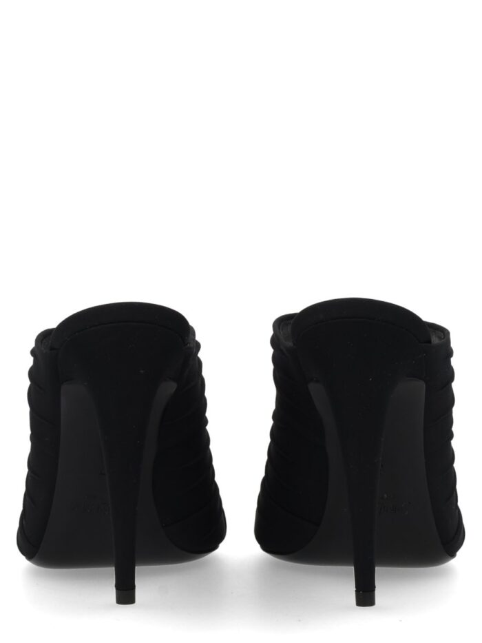 Saint Laurent Mule "Emilie" In Crêpe Satin